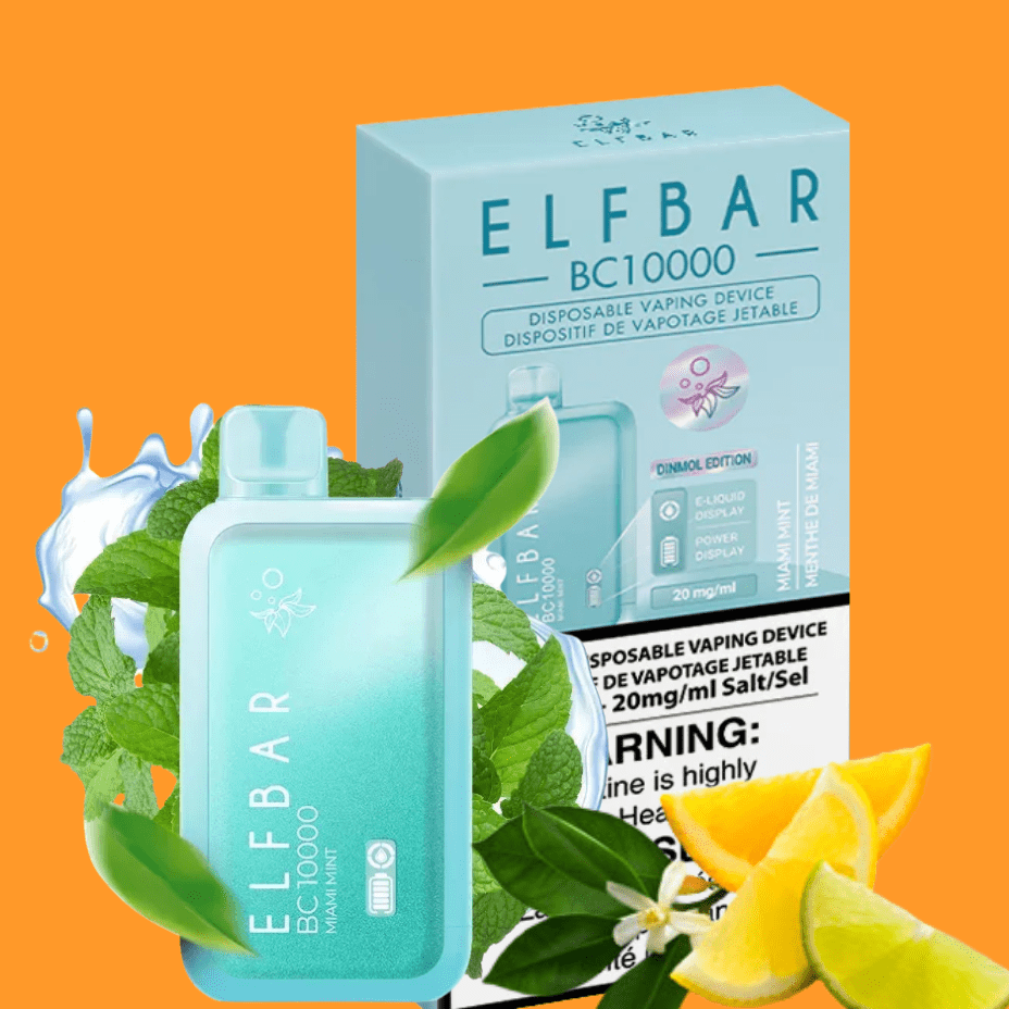 ElfBar BC10000 Disposable Vape-Miami Mint Brandon Vape SuperStore and Cannabis Manitoba Canada