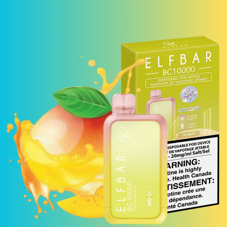 ElfBar BC10000 Disposable Vape-Peach Mango Brandon Vape SuperStore and Cannabis Manitoba Canada