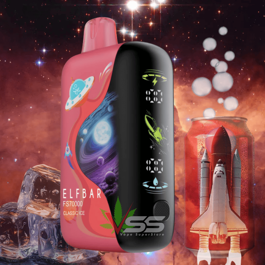 ELFBAR FS70K Disposable Vape - Classic Ice 70000 / 20mg Brandon Vape SuperStore and Cannabis Manitoba Canada