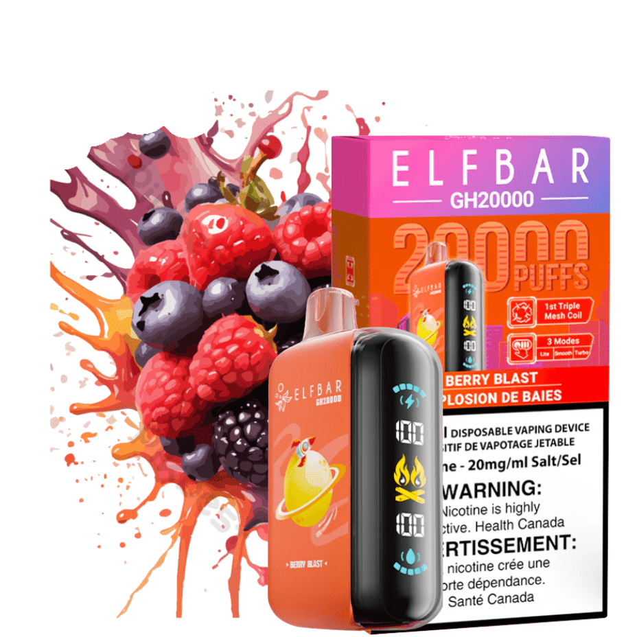 ElfBar GH20K Disposable Vape-Berry Blast Brandon Vape SuperStore and Cannabis Manitoba Canada