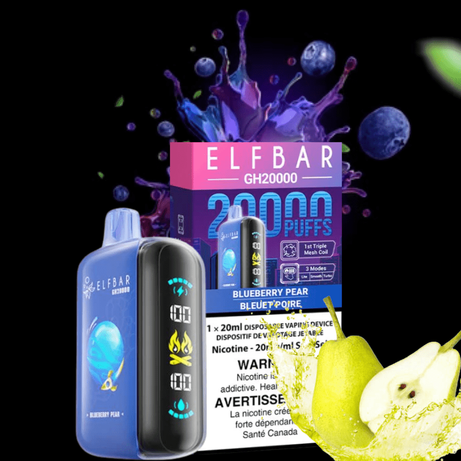 ElfBar GH20K Disposable Vape-Blueberry Pear Brandon Vape SuperStore and Cannabis Manitoba Canada