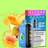 ElfBar GH20K Disposable Vape-Peach Berry Brandon Vape SuperStore and Cannabis Manitoba Canada
