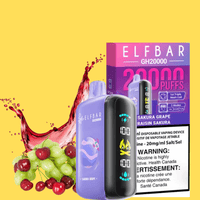 ElfBar GH20K Disposable Vape-Sakura Grape Brandon Vape SuperStore and Cannabis Manitoba Canada