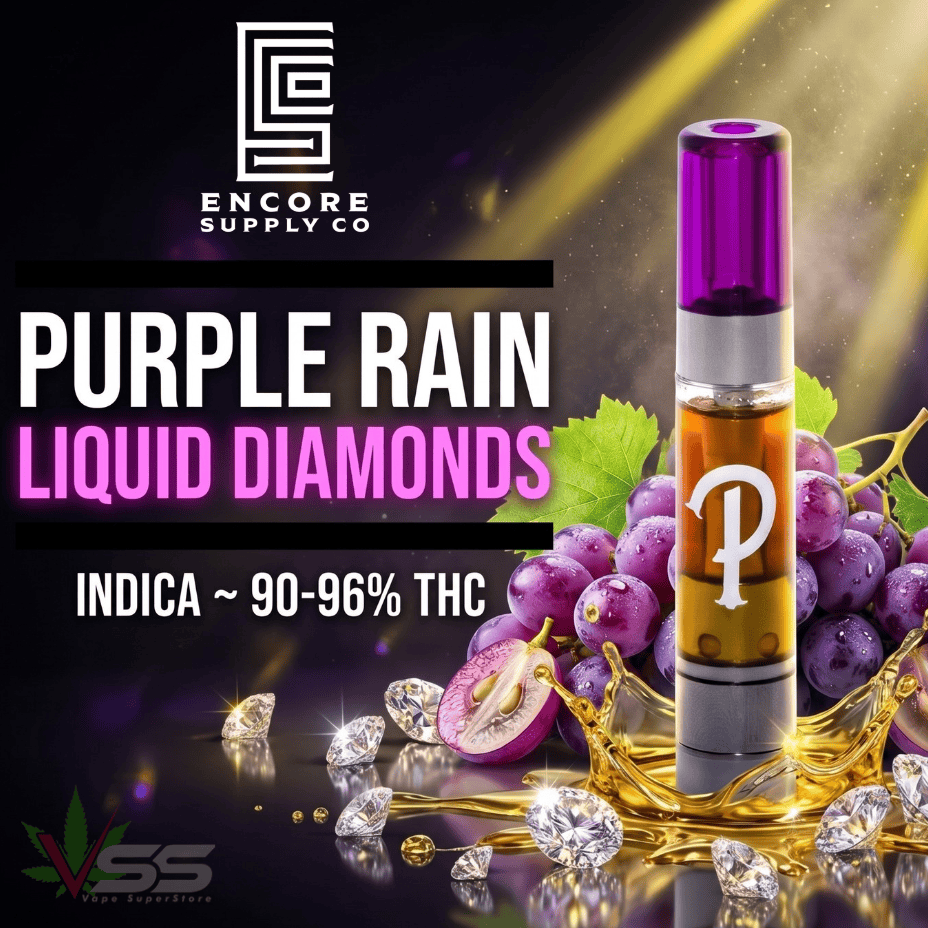 Encore Purple Rain Indica Liquid DMD Indica Cart-1g Brandon Vape SuperStore and Cannabis Manitoba Canada