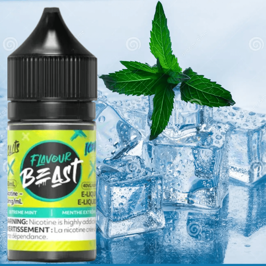 Extreme Mint Iced by Flavour Beast Salts in Manitoba 30ml / 20mg Brandon Vape SuperStore and Cannabis Manitoba Canada