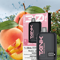 Feed Tank 120k Disposable Vape-White Peach 120000 Puffs / 20mg Brandon Vape SuperStore and Cannabis Manitoba Canada