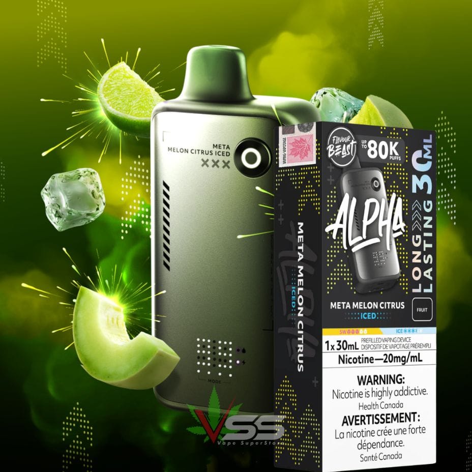Flavour Beast Alpha 80K Disposable Vape-Meta Melon Citrus Iced Brandon Vape SuperStore and Cannabis Manitoba Canada