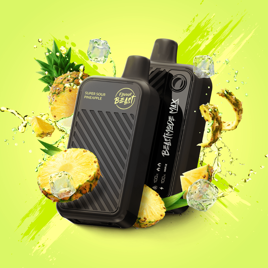 Flavour Beast Beast Mode Max 18k Disposable - Super Sour Pineapple 20ml / 18000 Puffs Brandon Vape SuperStore and Cannabis Manitoba Canada