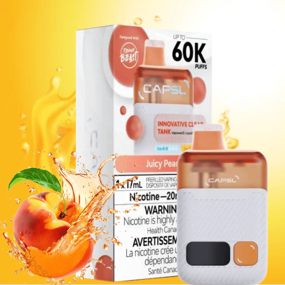 Flavour Beast CAPSL AFX17 60K Disposable Vape-Juicy Peach 20mg/ml / 60K Brandon Vape SuperStore and Cannabis Manitoba Canada