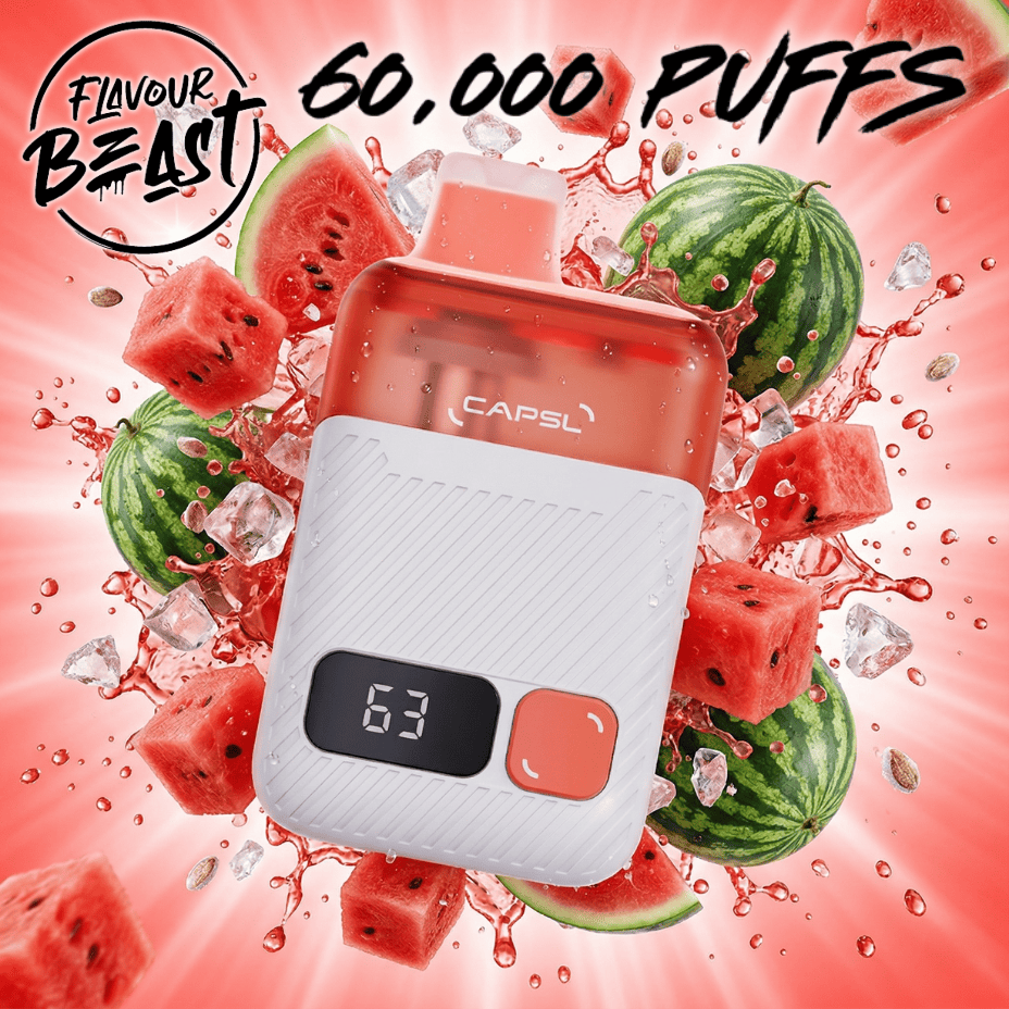 Flavour Beast CAPSL AFX17 60K Disposable Vape-Watermelon Ice 20mg/ml / 60K Brandon Vape SuperStore and Cannabis Manitoba Canada