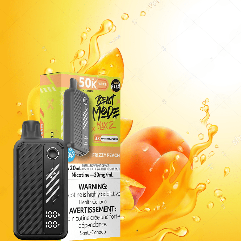 Flavour Beast Max 2 Disposable Vape-Frizzy Peach Brandon Vape SuperStore and Cannabis Manitoba Canada