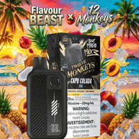 Flavour Beast Mode Max 3 60K Disposable Vape - 12 Monkeys Capu Colada Iced 60000 Puffs / 20mg Brandon Vape SuperStore and Cannabis Manitoba Canada