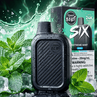 Flavour Beast SIX 24K Disposable Vape - Extreme Mint Iced 24000 Puffs / 20mg Brandon Vape SuperStore and Cannabis Manitoba Canada