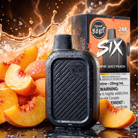 Flavour Beast SIX 24K Disposable Vape - Jumpin' Juicy Peach 24000 Puffs / 20mg Brandon Vape SuperStore and Cannabis Manitoba Canada