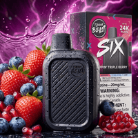 Flavour Beast SIX 24K Disposable Vape - Trippin' Triple Berry 24000 Puffs / 20mg Brandon Vape SuperStore and Cannabis Manitoba Canada