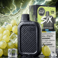 Flavour Beast SIX 24K Disposable Vape - Wild White Grape Iced 24000 Puffs / 20mg Brandon Vape SuperStore and Cannabis Manitoba Canada