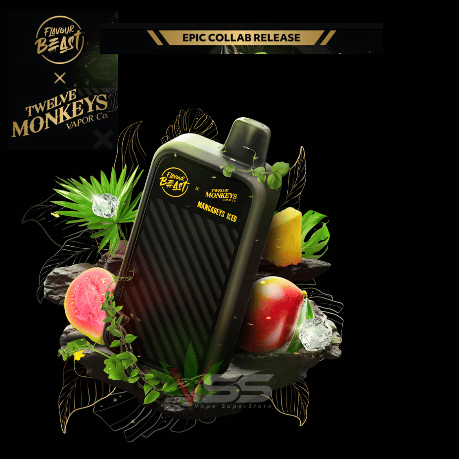 Flavour Beast X 12 Monkeys Beast Mode Max 2 50K Disposable-Mangabeys Brandon Vape SuperStore and Cannabis Manitoba Canada