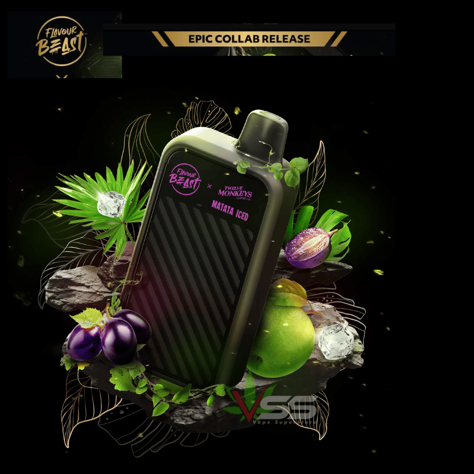 Flavour Beast X 12 Monkeys Beast Mode Max 2 50K Disposable-Matata Iced Brandon Vape SuperStore and Cannabis Manitoba Canada