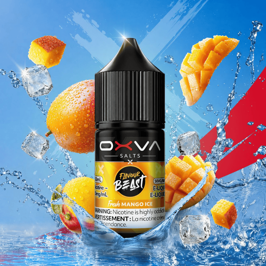 Flavour Beast x OXVA E-Liquid - Fresh Peach Cherry Lemon Ice Salt 30mL / 20mg Brandon Vape SuperStore and Cannabis Manitoba Canada