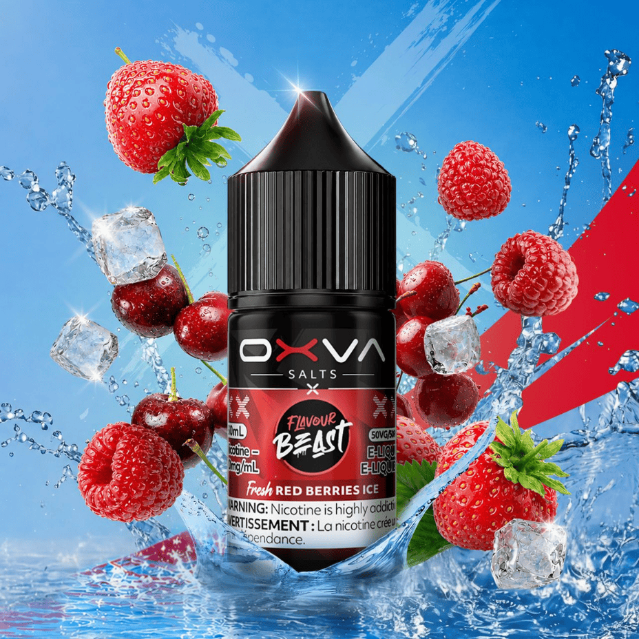 Flavour Beast x OXVA E-Liquid - Fresh Red Berries Ice 30mL / 20mg Brandon Vape SuperStore and Cannabis Manitoba Canada