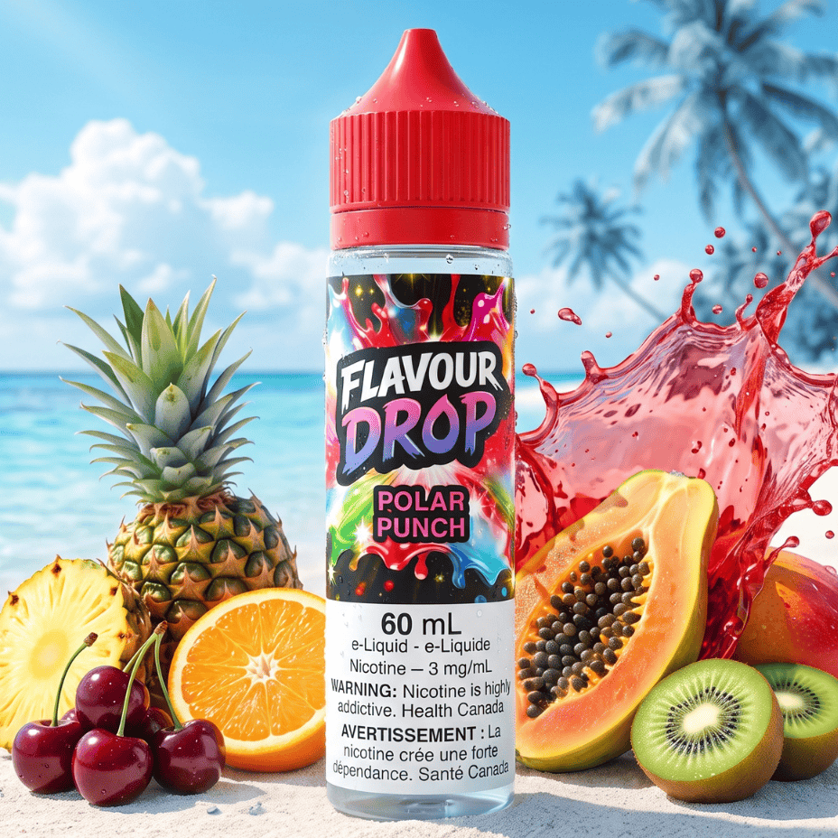 Flavour Drop E-Liquid - Polar Punch 60ml / 3mg Brandon Vape SuperStore and Cannabis Manitoba Canada