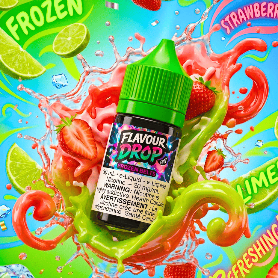 Flavour Drop Salts - Frozen Belts 30mL / 20mg Brandon Vape SuperStore and Cannabis Manitoba Canada
