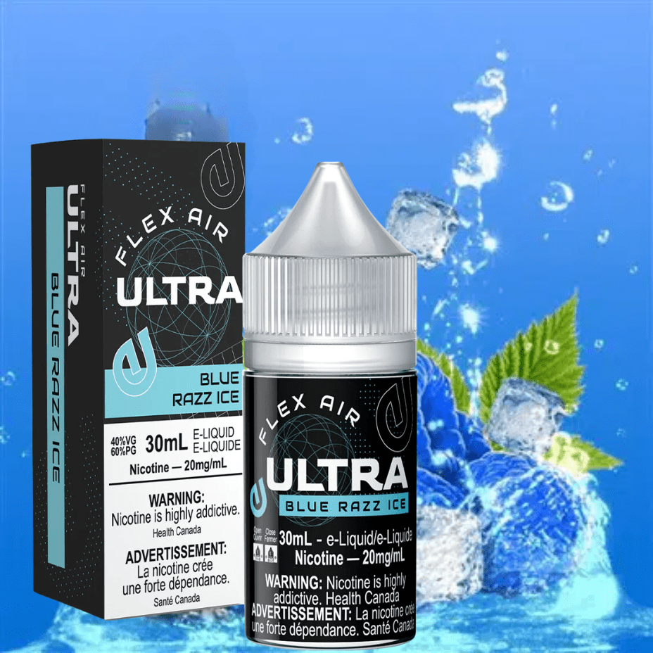 Flex Air Ultra Salt-Blue Razz Ice Brandon Vape SuperStore and Cannabis Manitoba Canada