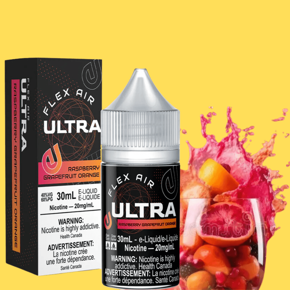 Flex Air Ultra Salt-Raspberry Grapefruit Orange Brandon Vape SuperStore and Cannabis Manitoba Canada
