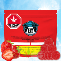 Fly North Wild Strawberry Splash Live Rosin Sativa Gummies - 10x5.5mg Brandon Vape SuperStore and Cannabis Manitoba Canada