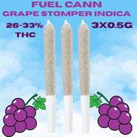 Fuel Cann Grape Stomper Indica Pre-Rolls - 3x0.5g Brandon Vape SuperStore and Cannabis Manitoba Canada