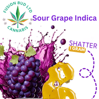 Fusion Bud Sour Grape Indica Shatter-1g Brandon Vape SuperStore and Cannabis Manitoba Canada