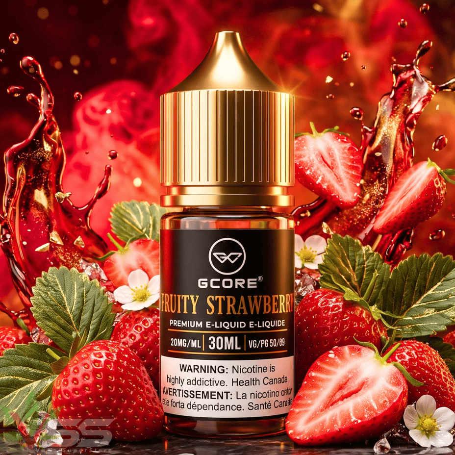 GCORE Salt - Fruity Strawberry 30mL 30mL / 20mg Brandon Vape SuperStore and Cannabis Manitoba Canada