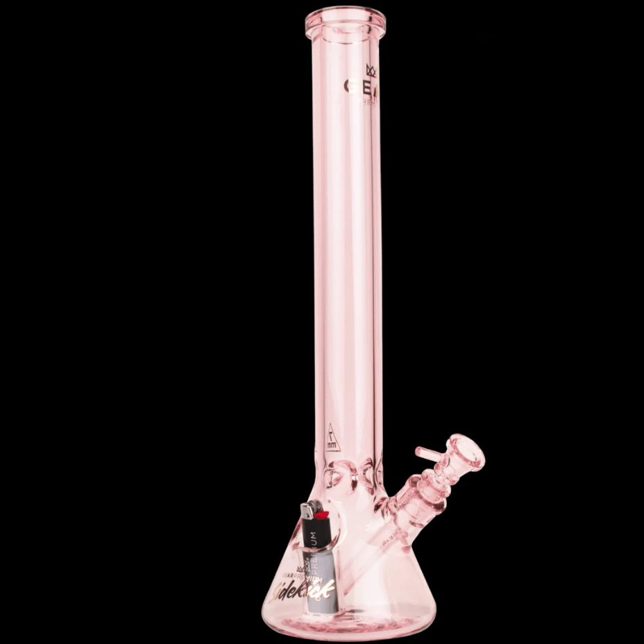 Gear Premium 7mm Sidekick Beaker Tube Bong- 18" 18" / Pink Brandon Vape SuperStore and Cannabis Manitoba Canada