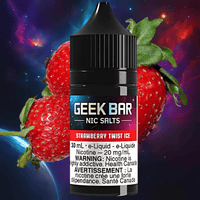 Geek Bar Nic Salt-Strawberry Twist Ice Brandon Vape SuperStore and Cannabis Manitoba Canada