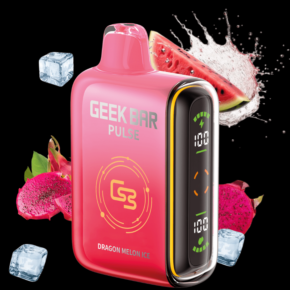 Geek Bar Pulse 9000 Disposable Vape - Dragon Melon Ice 9000 Puffs / 20mg Brandon Vape SuperStore and Cannabis Manitoba Canada