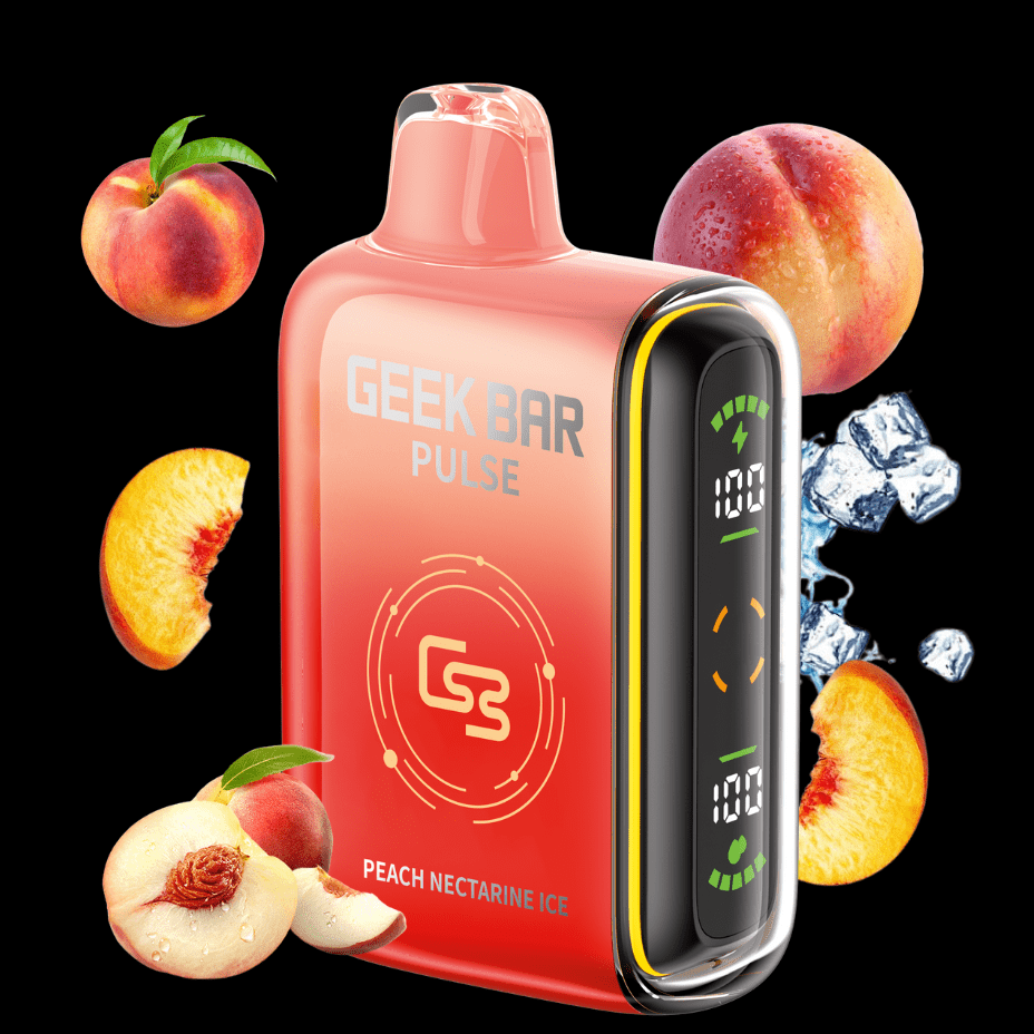Geek Bar Pulse 9000 Disposable Vape - Peach Nectarine Ice 9000 Puffs / 20mg Brandon Vape SuperStore and Cannabis Manitoba Canada