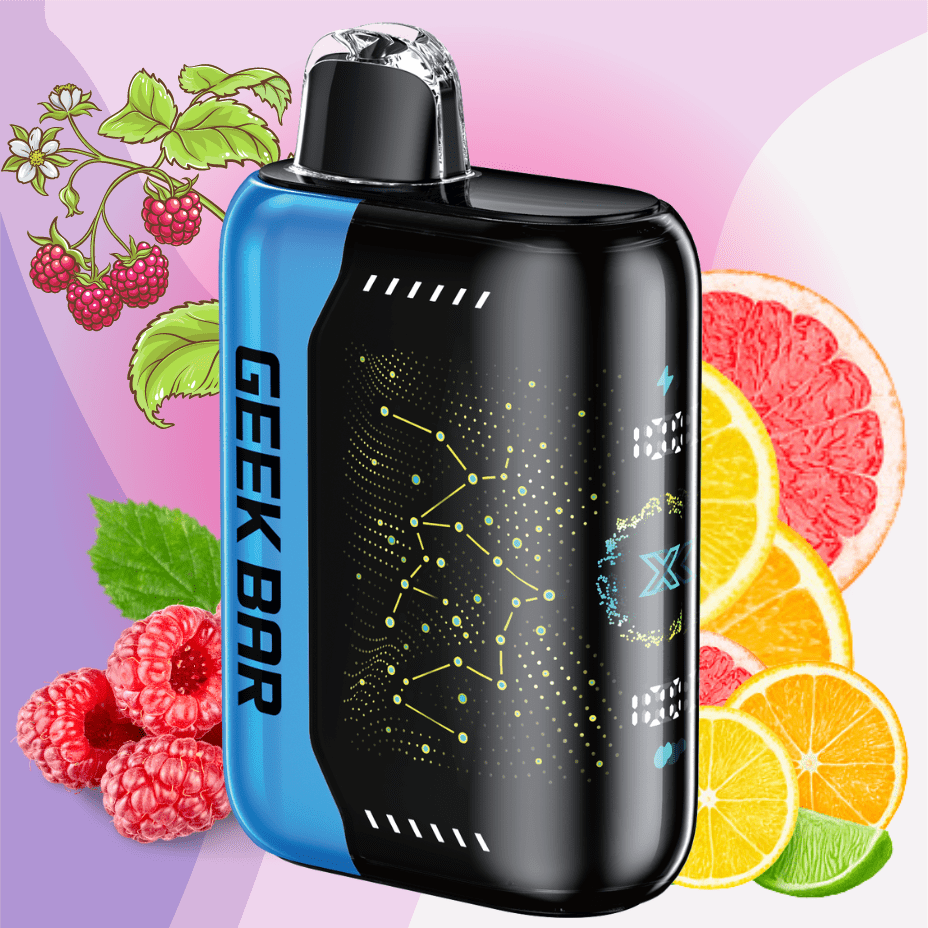 Geek Bar Pulse X 25K Disposable Vape - Raspberry Citrus Ice 25000 Puffs / 20mg Brandon Vape SuperStore and Cannabis Manitoba Canada