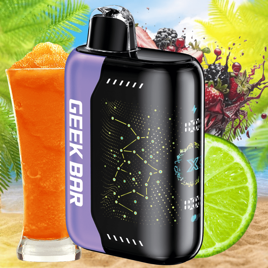 Geek Bar Pulse X 25K puff Disposable Vape - Lime Berry Orange Ice 25000 Puffs / 20mg Brandon Vape SuperStore and Cannabis Manitoba Canada