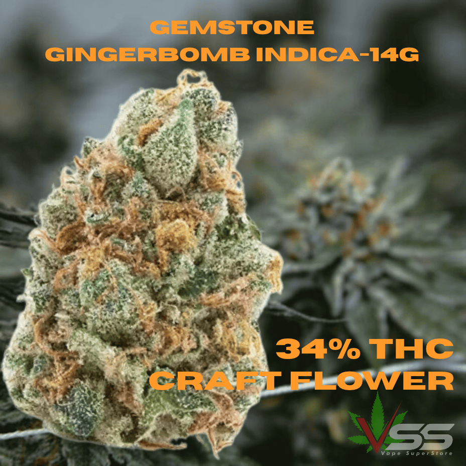 Gemstones Gingerbomb Indica CRAFT Flower-14g Brandon Vape SuperStore and Cannabis Manitoba Canada