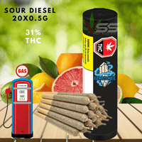 Gemstones Sour Diesel Hybrid Pre-Rolls - 20x0.5g Brandon Vape SuperStore and Cannabis Manitoba Canada