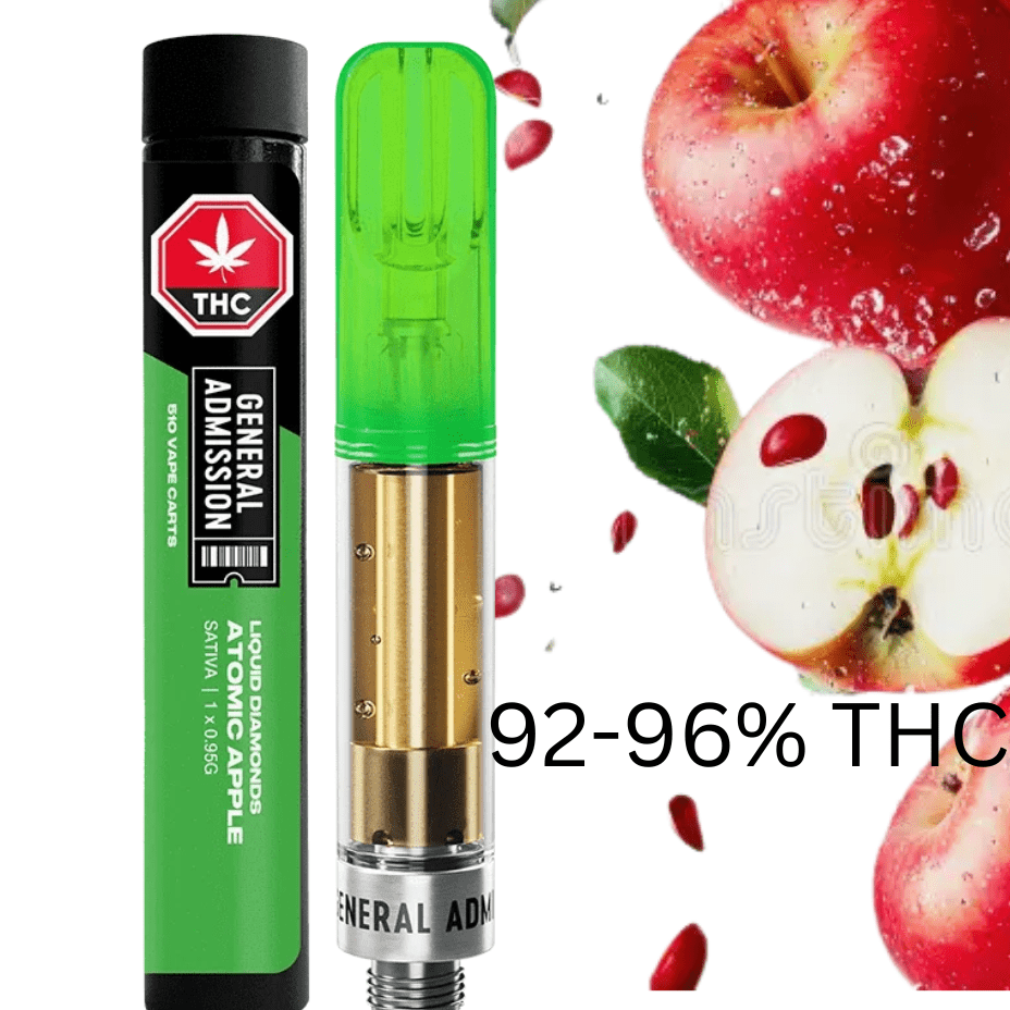 General Admission Atomic Apple Liquid Diamond Cartridge-0.95g 0.95g Brandon Vape SuperStore and Cannabis Manitoba Canada