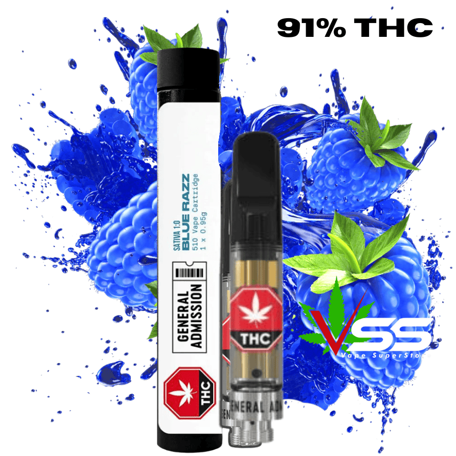 G Core Blue Razz General Admission Blue Razz Sativa Cart-0.95 in Manitoba – Brandon Vape ...