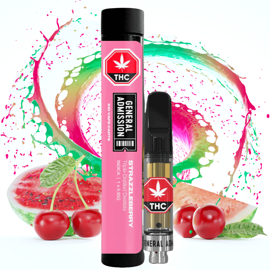 General Admission Cherry Watermelon Indica Cart-0.95g Brandon Vape SuperStore and Cannabis Manitoba Canada