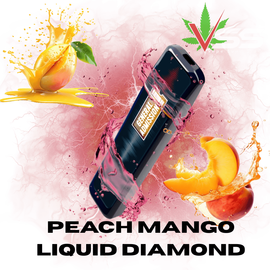 General Admission Peach Mango Liquid Diamond Disposable-1g Brandon Vape SuperStore and Cannabis Manitoba Canada