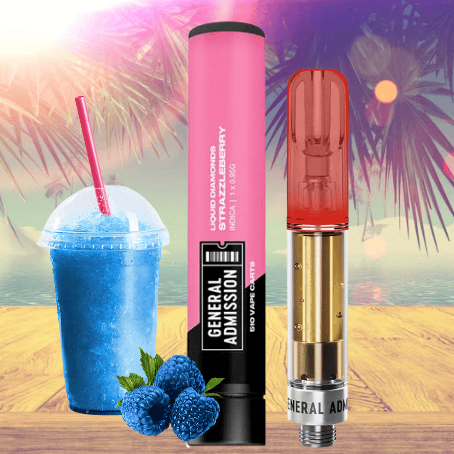 General Admission Strazzberry Liquid Diamond Indica Cart-0.95g Brandon Vape SuperStore and Cannabis Manitoba Canada