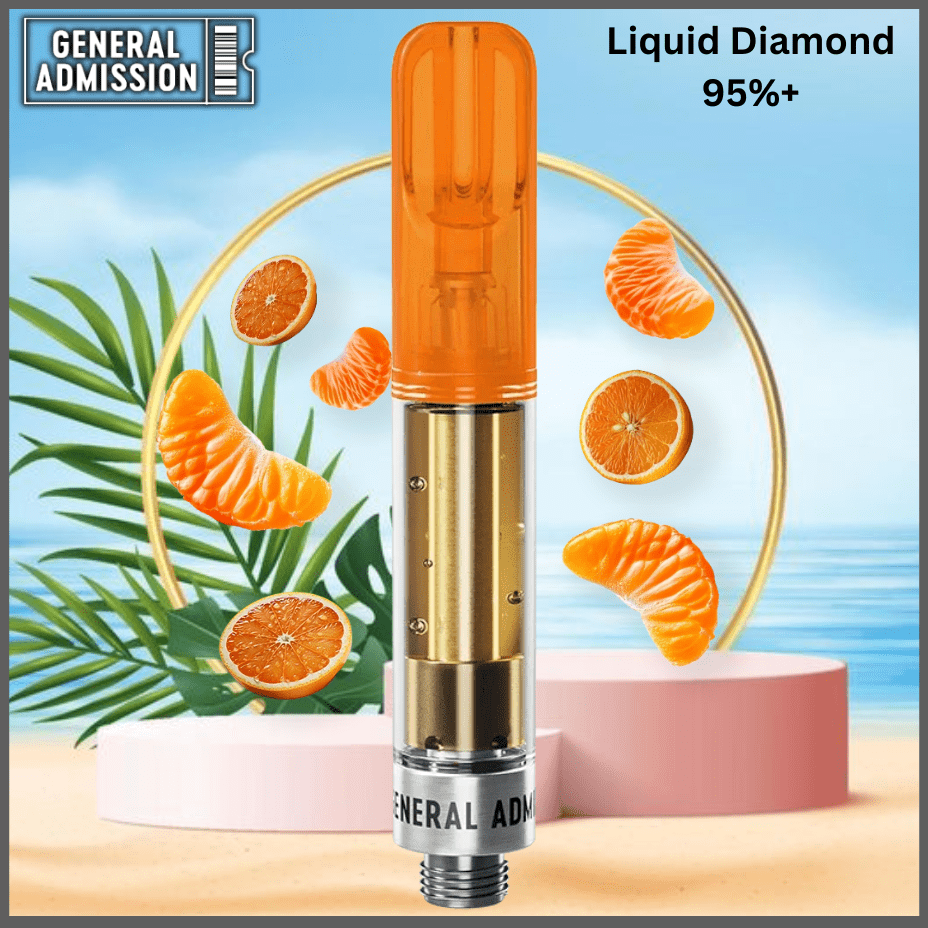 General Admission Tangerine Twist Liquid Diamond Cartridge-0.95g 0.95g Brandon Vape SuperStore and Cannabis Manitoba Canada