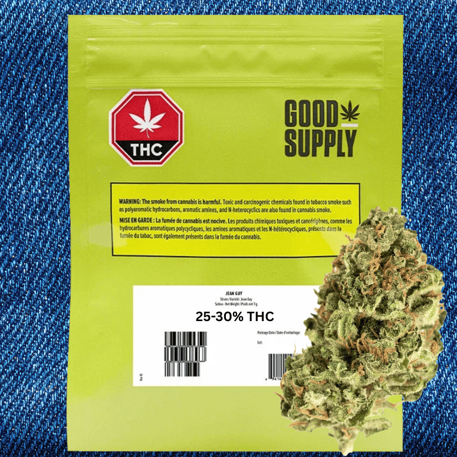 Good Supply - Jean Guy Sativa Flower 28g Brandon Vape SuperStore and Cannabis Manitoba Canada