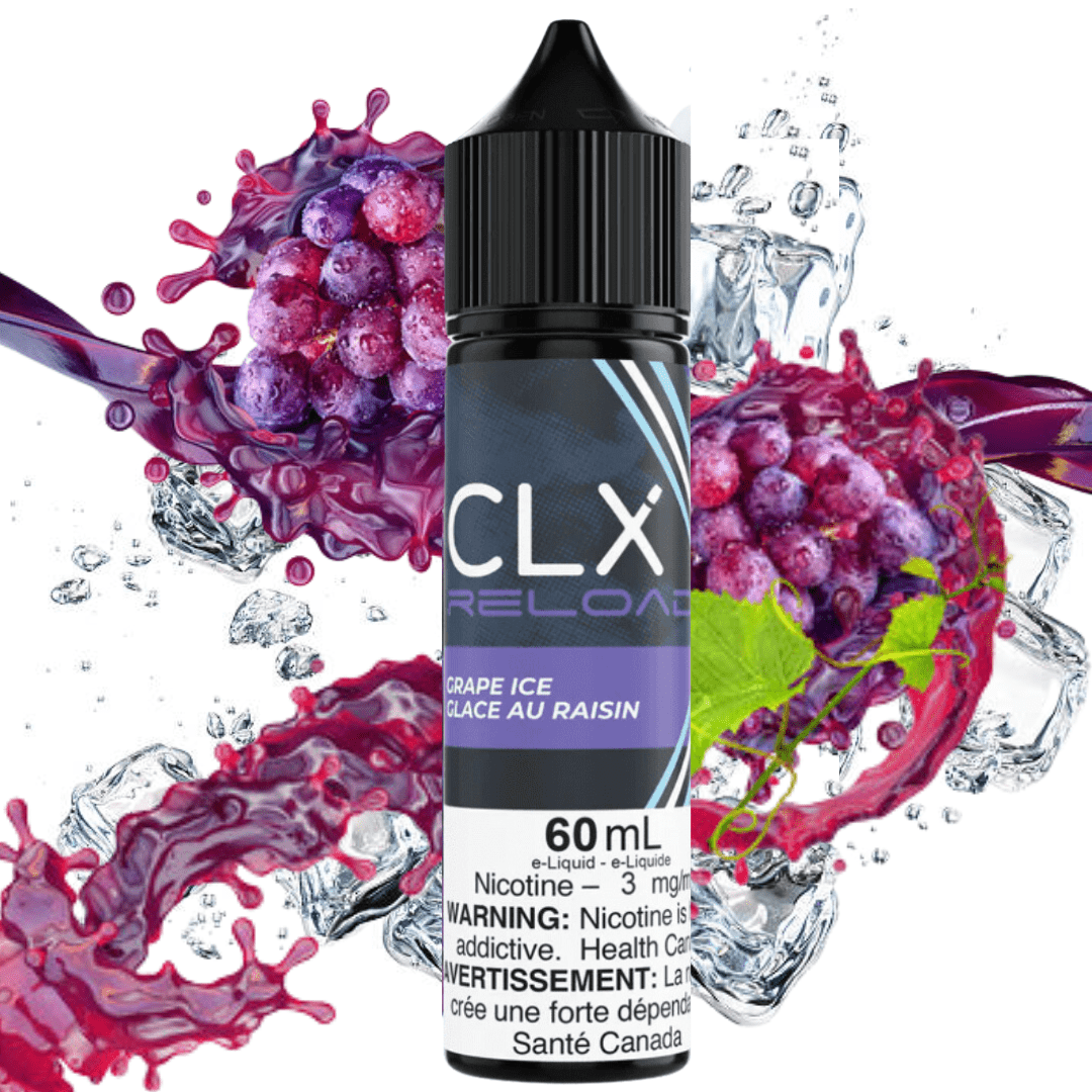 Grape Ice by CLX Reload E-liquid 3mg Brandon Vape SuperStore and Cannabis Manitoba Canada