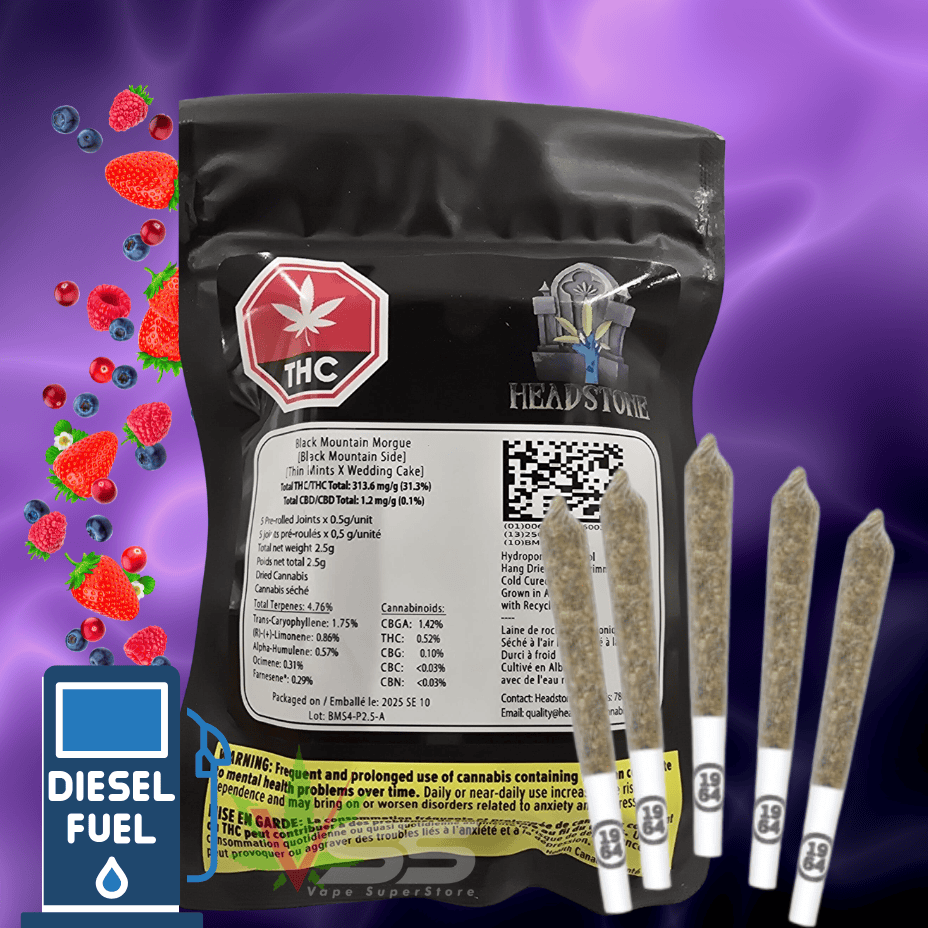 Headstone Black Mountain Morgue Hybrid Craft Pre-Rolls-5x0.5g Brandon Vape SuperStore and Cannabis Manitoba Canada