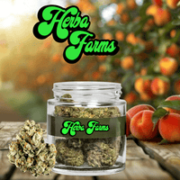 Herba farms Fuzzy Peaches Indica CRAFT Flower-3.5g Brandon Vape SuperStore and Cannabis Manitoba Canada